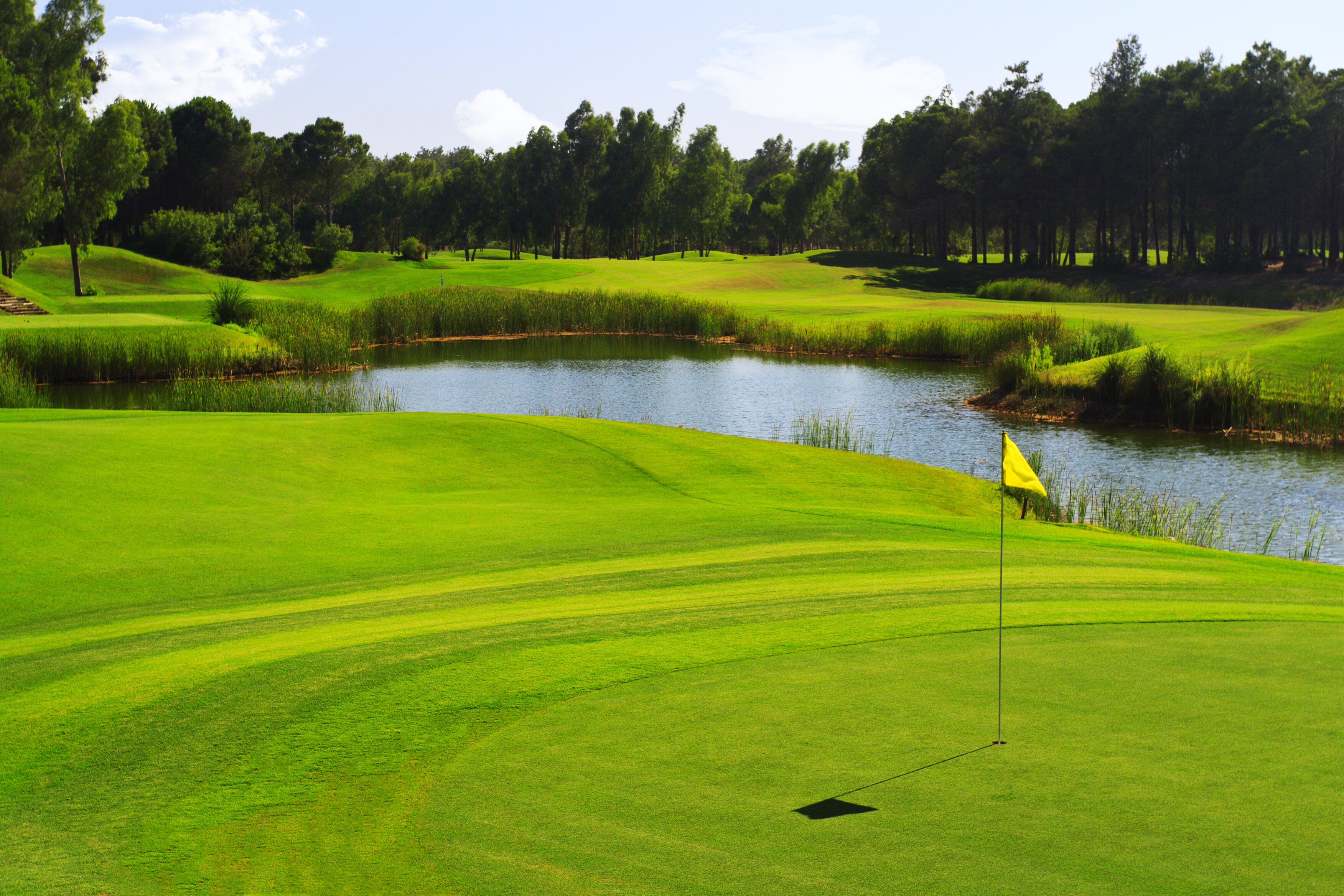 Golf course water hazard