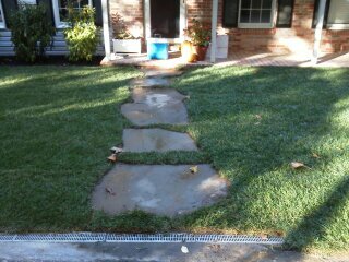 Landscaped sod steppers